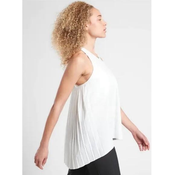 Athleta Sojourn Pleated Tank Top size Small - Picture 6 of 10